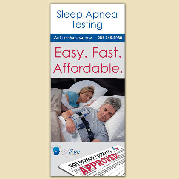Sleep Apnea Testing Pamphlets and Holder (English)