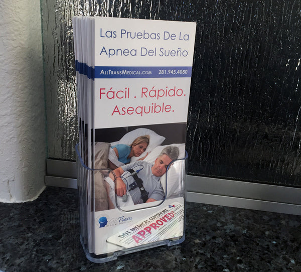 Sleep Apnea Testing Pamphlets and Holder (Espanol)